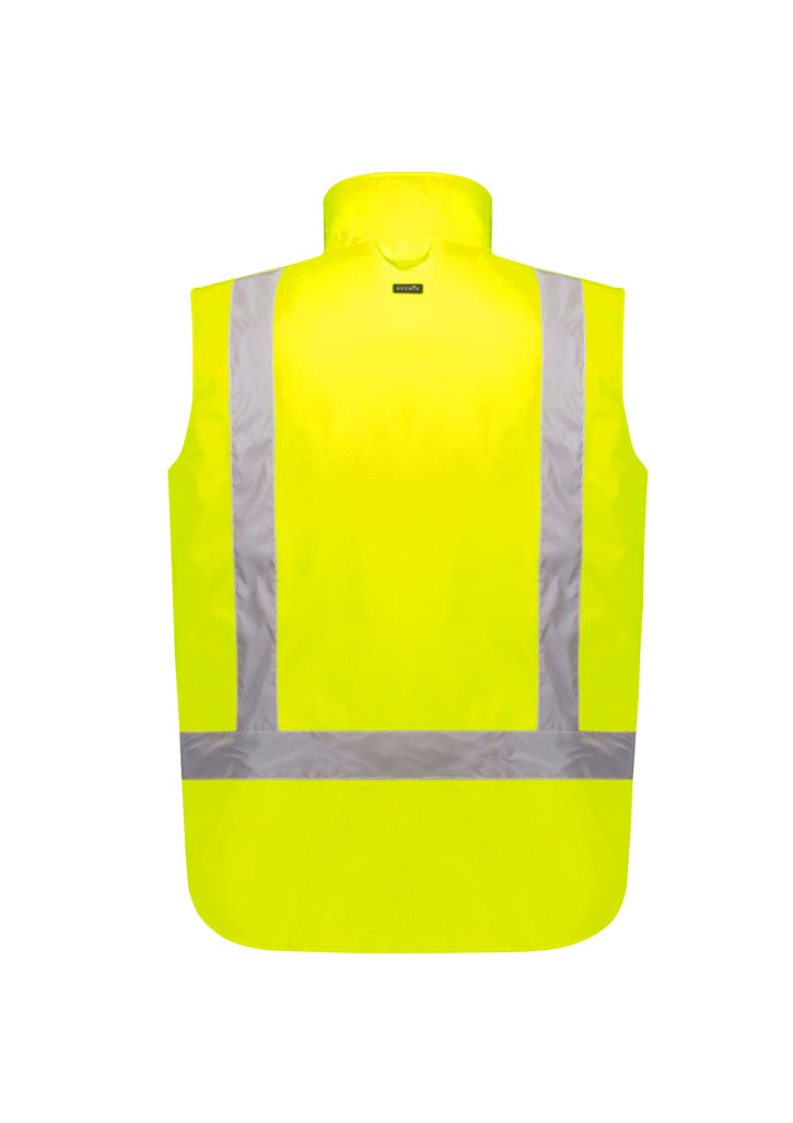 Syzmik Workwear ZV228 Hi Vis Waterproof Reversible Vest Unisex rear