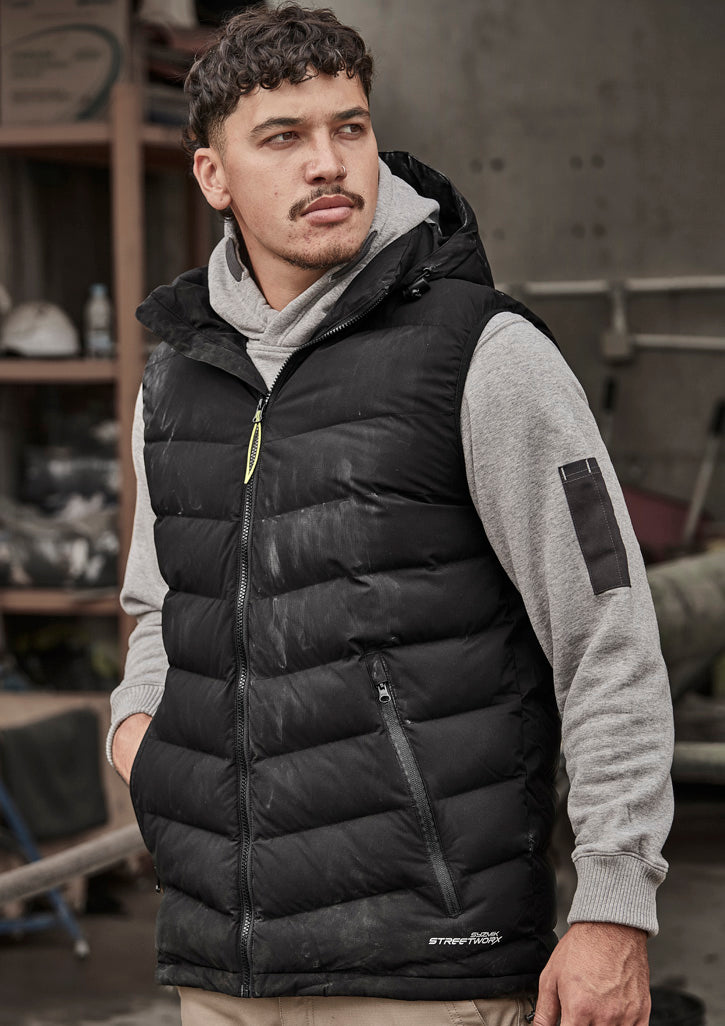 Syzmik Workwear ZV245 Streetworx Hooded Puffer Vest Unisex 3