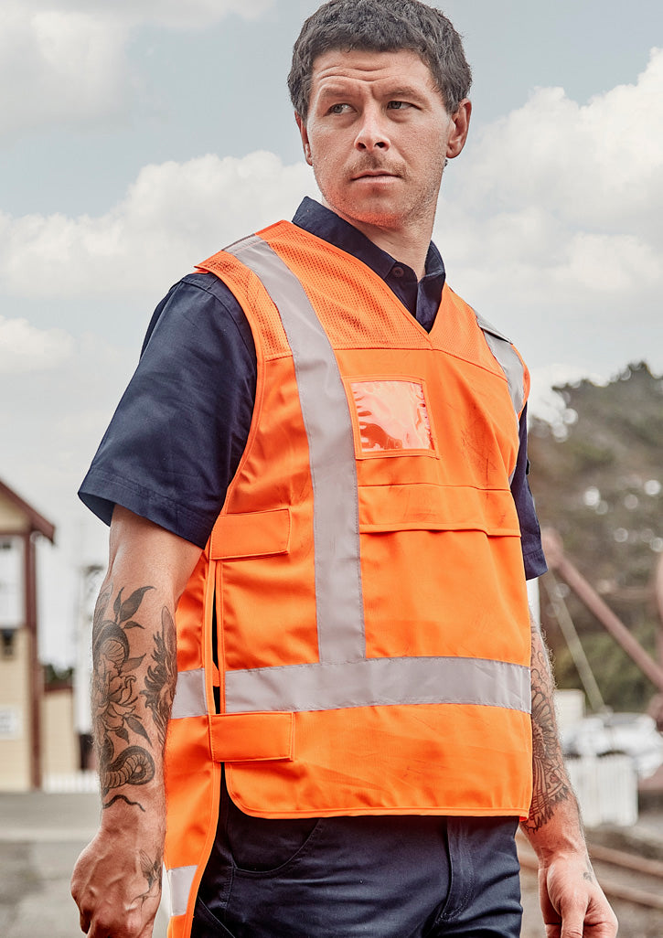 Syzmik Workwear ZV697 Hi Vis NSW Rail Vest Unisex