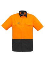 orange/charcoal