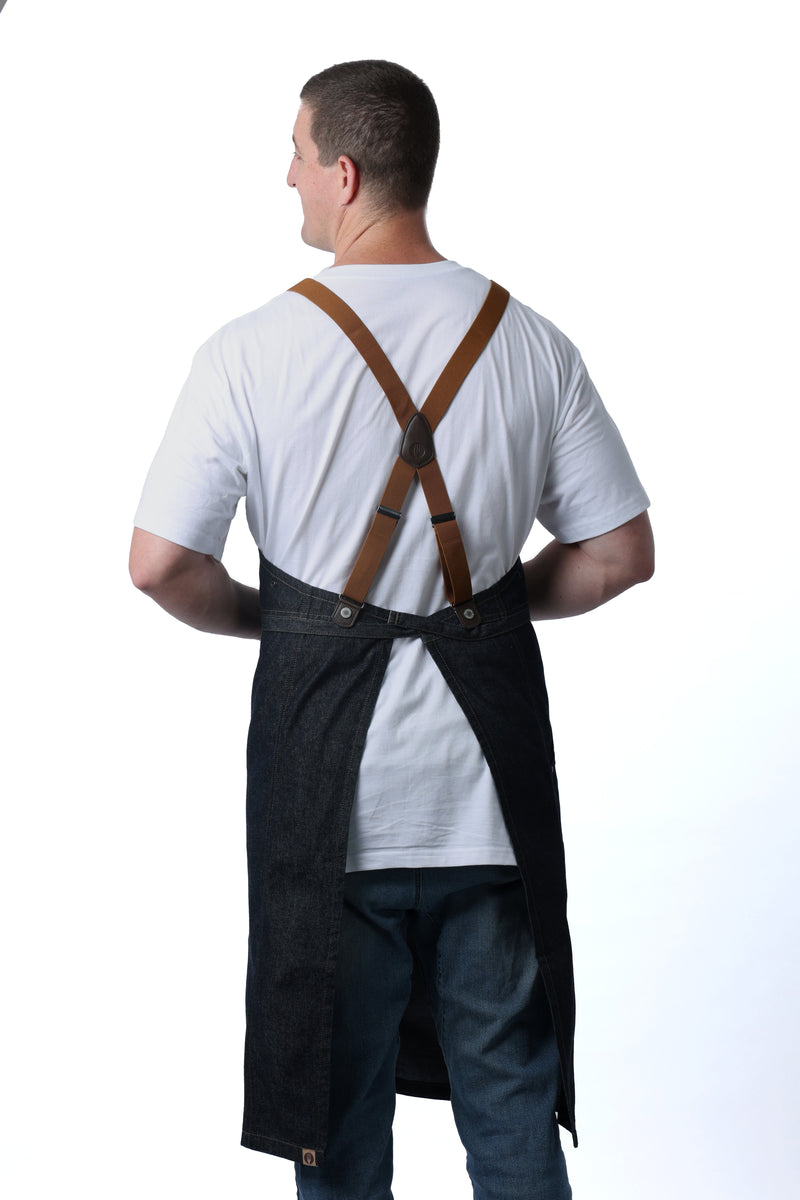 Chef Works ACS01S Berkeley Chefs Bib Snap Apron – product photo