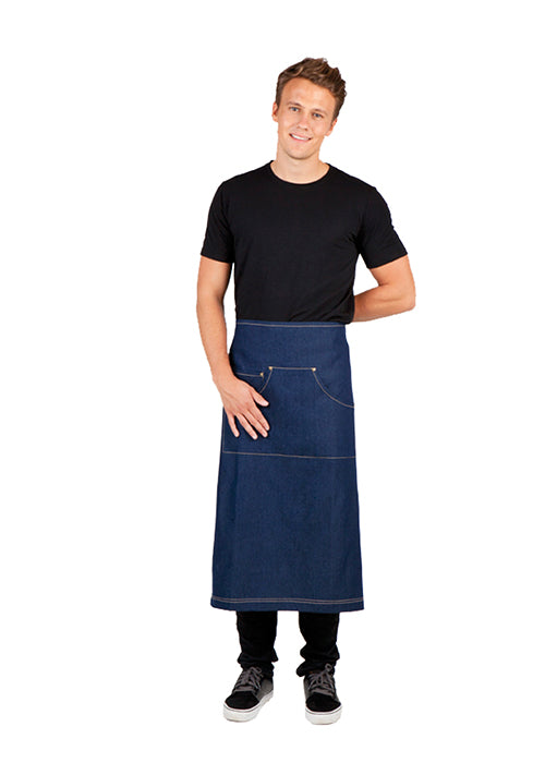 RAMO AP702L Long Waist Cotton Denim Apron Unisex