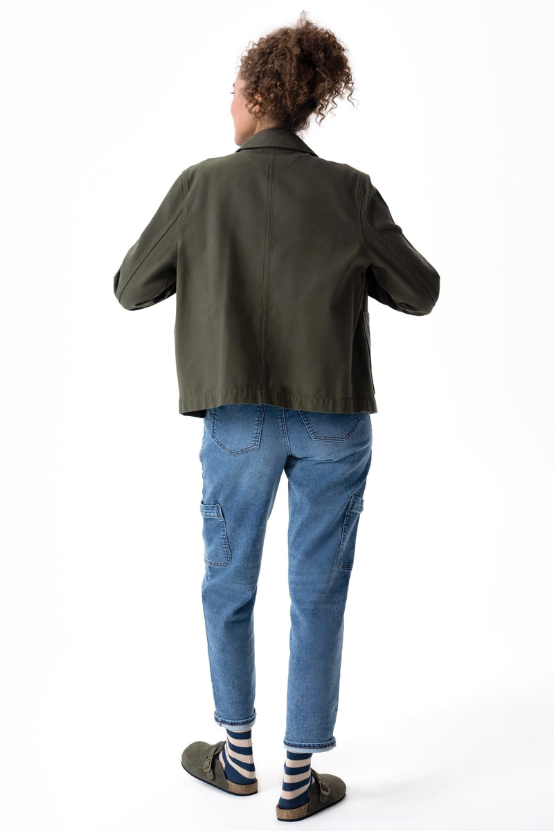 Chef Works CEL01W Utility Chore Coat Ladies – rear view