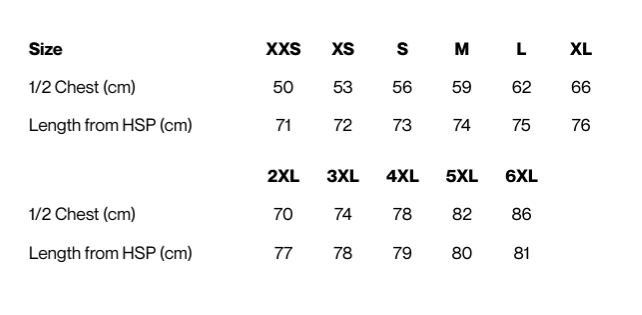 Size guide – Pulse V-Neck Scrub Top Unisex
