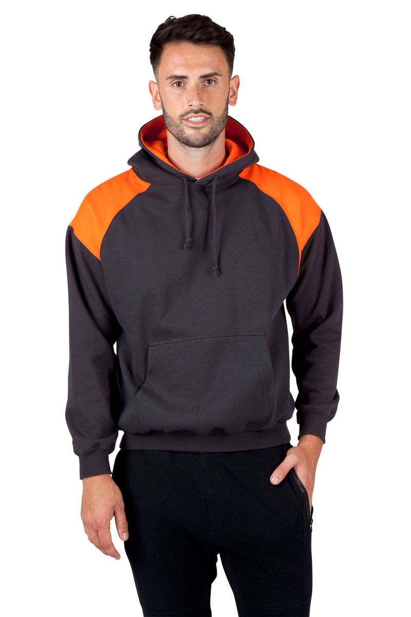 RAMO F303HP Shoulder Contrast Panel Hoodie Mens