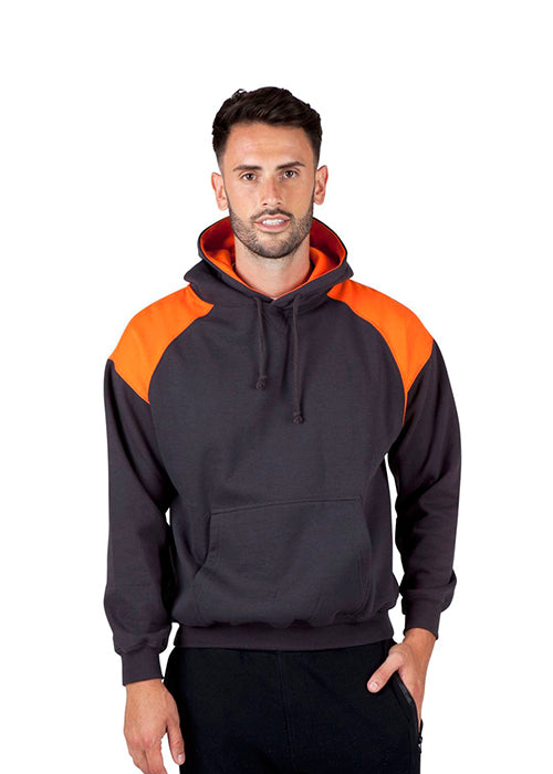 RAMO F303HP Shoulder Contrast Panel Hoodie Mens