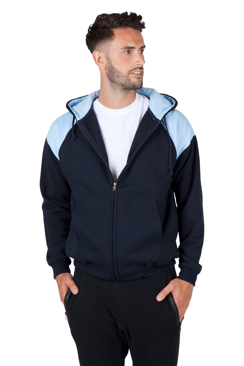 RAMO F303HZ Shoulder Contrast Zip Hoodie Mens
