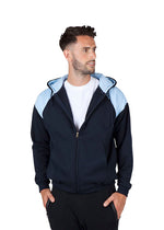 RAMO F303HZ Shoulder Contrast Zip Hoodie Mens