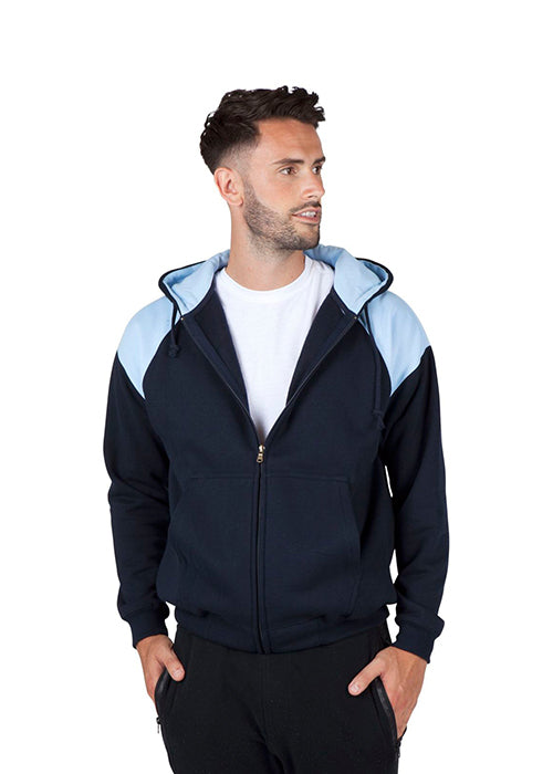 RAMO F303HZ Shoulder Contrast Zip Hoodie Mens