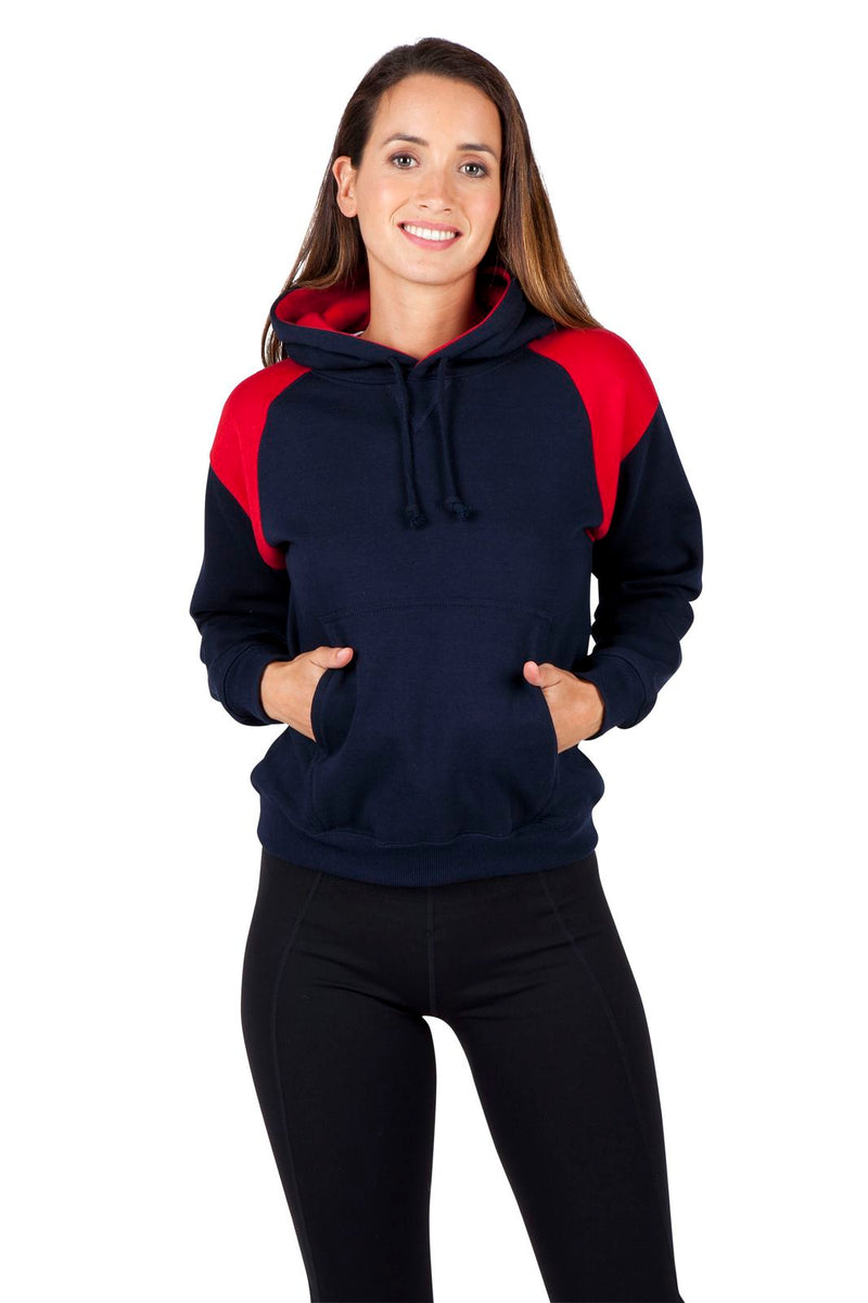 RAMO F303UN Shoulder Contrast Panel Hoodie Ladies/Junior