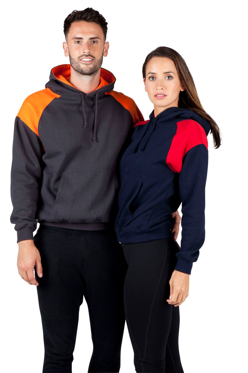 RAMO F303UN Shoulder Contrast Panel Hoodie Ladies/Junior
