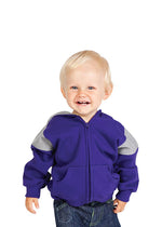 RAMO F335ZZ Shoulder Contrast Panel Zip Hoodie Kids