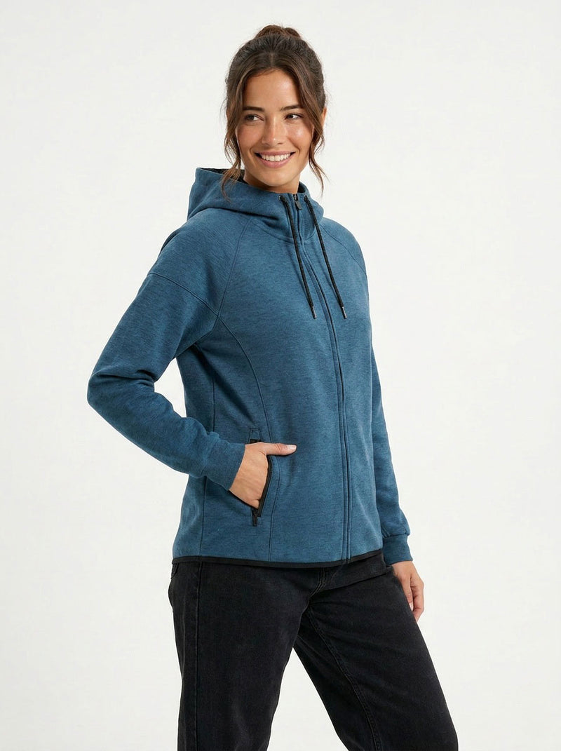 RAMO F360UN 320gsm Soft Cotton Bonded Polar Fleece Zip Hoodie Ladies/Junior