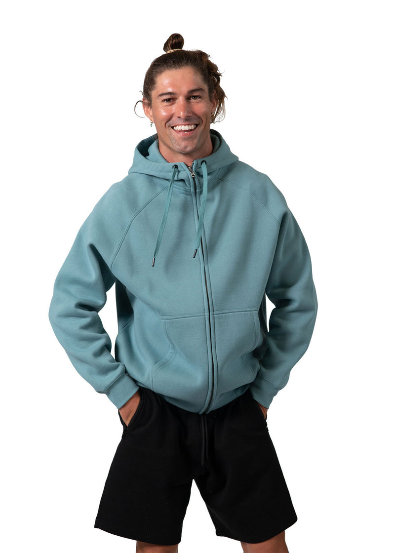 RAMO F370ZZ Cotton Care Kangaroo Pocket Zip Hoodie Mens (S - 3XL)