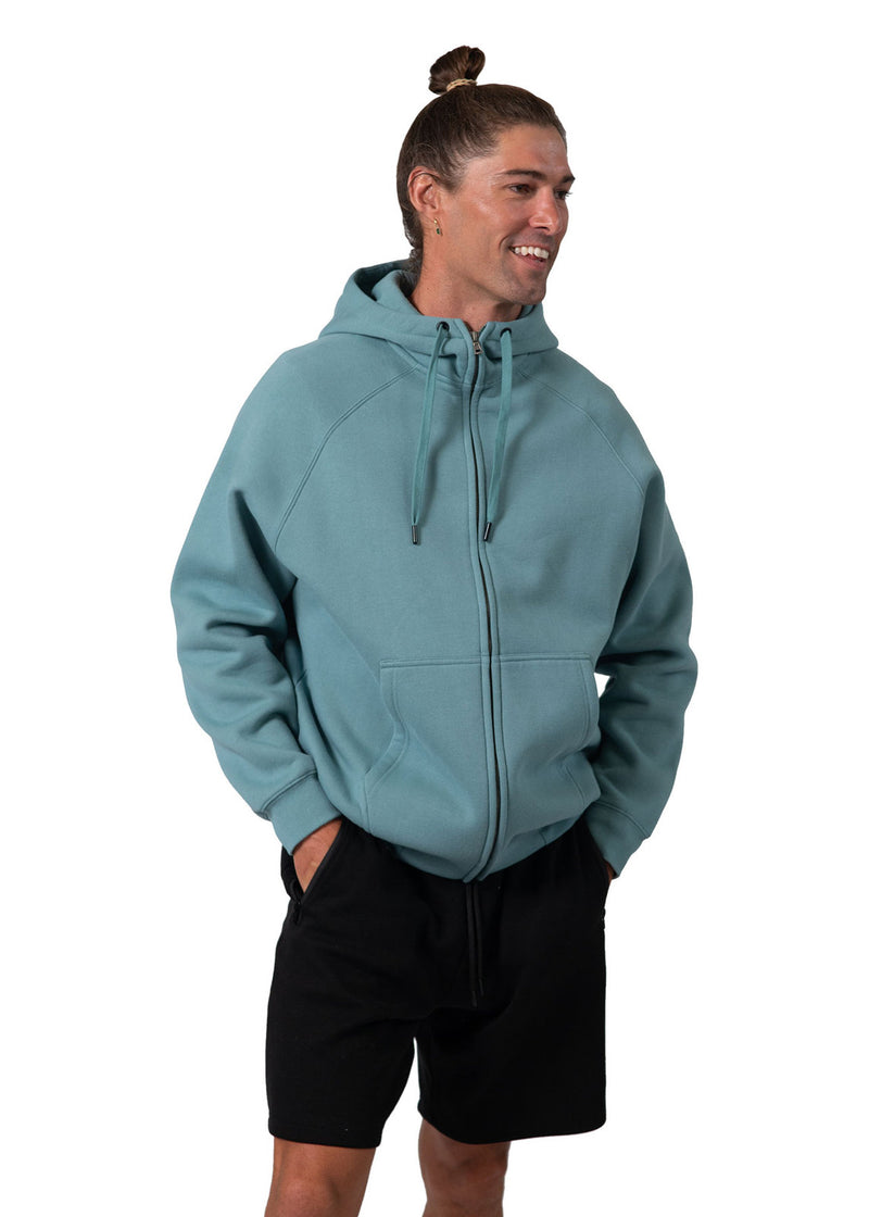 RAMO F370ZZ Cotton Care Kangaroo Pocket Zip Hoodie Mens (S - 3XL)