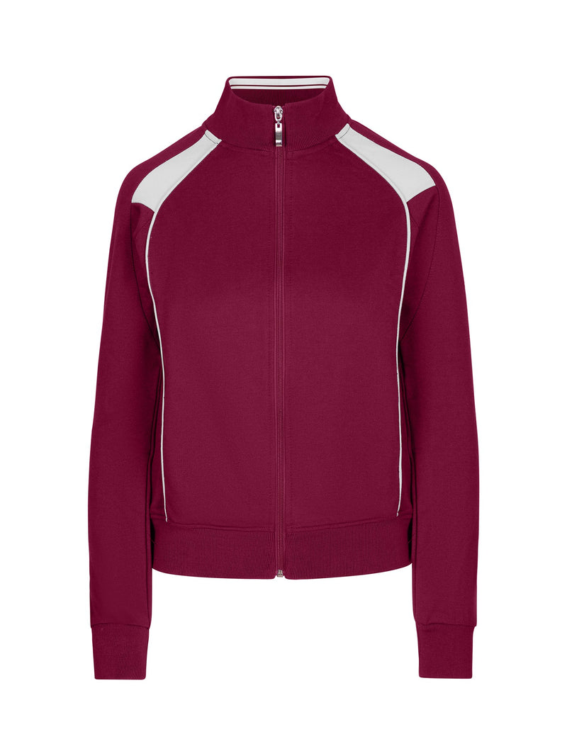 Burgundy/White