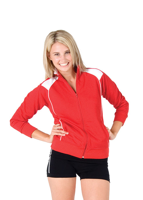 RAMO F400UN Unbrushed Contrast Zip Jacket Ladies/Junior