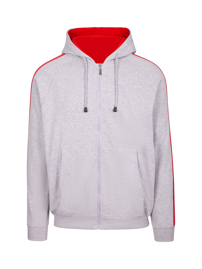 Grey Marl/Red