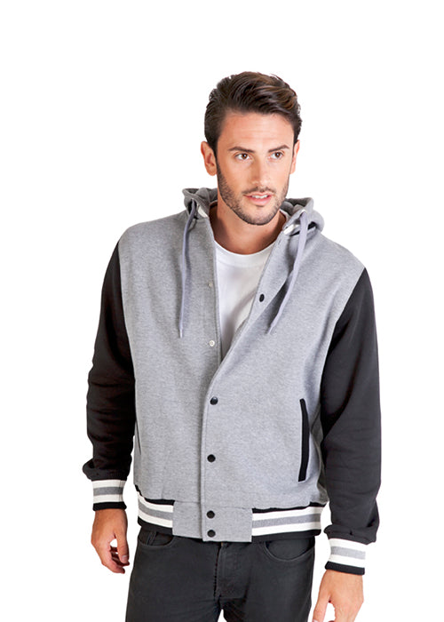 RAMO F907HB 320gsm Varsity Jacket with Hood Mens (4XL - 5XL)