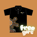 KEIKI Early Learning - Ladies Indigenous Artwork Custom Polo (PRE ORDER - FREE GIFT)
