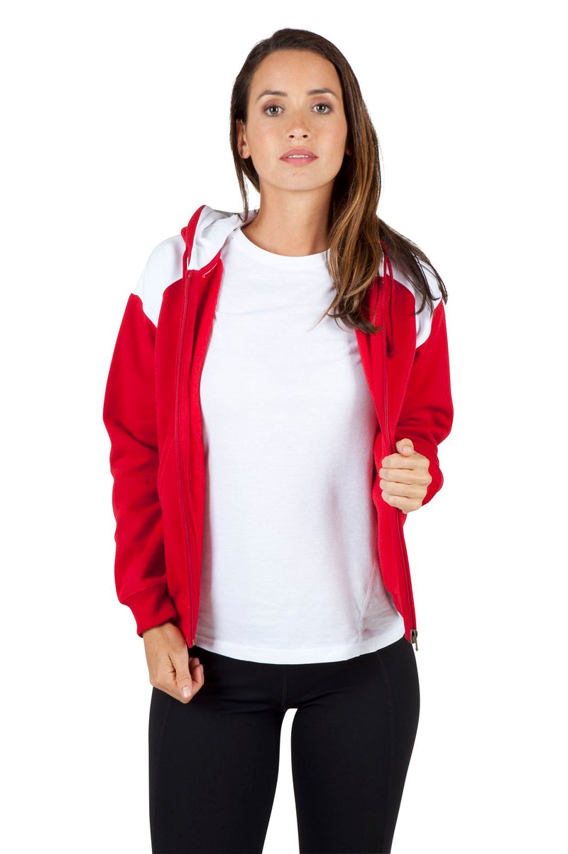 RAMO FZ33UN Shoulder Contrast Zip Hoodie Ladies/Junior