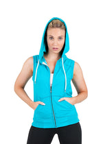 RAMO FZ77UN Greatness Heather Sleeveless Zip Hoodie Ladies/Junior
