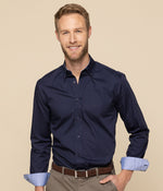 Bradford Fine Oxford Long Sleeve Slim Fit Shirt Mens