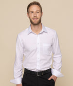 Ultimate White Long Sleeve Slim Fit Shirt Mens