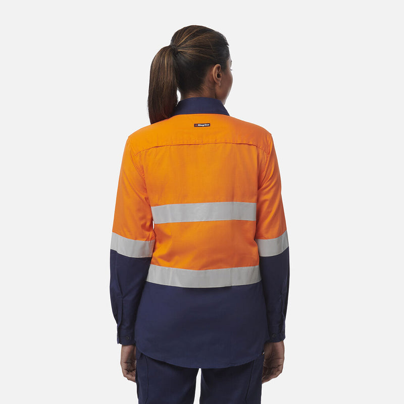 HI VIS WORK COOL REFLECTIVE SHIRT LADIES