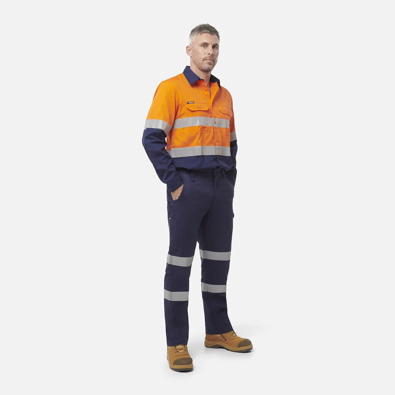 HI VIS WORK COOL REFLECTIVE SHIRT MENS