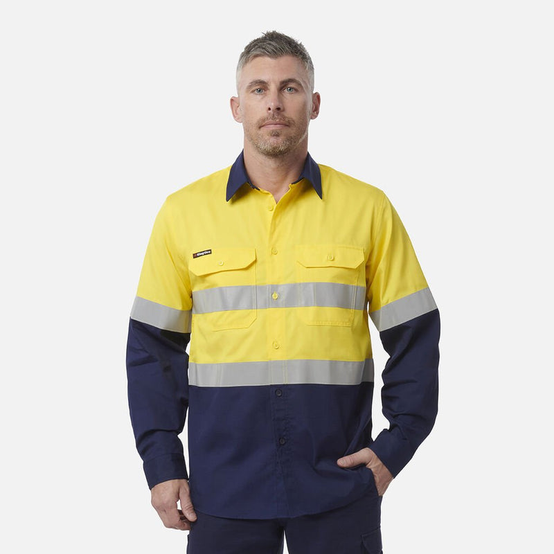 HI VIS WORK COOL REFLECTIVE SHIRT MENS