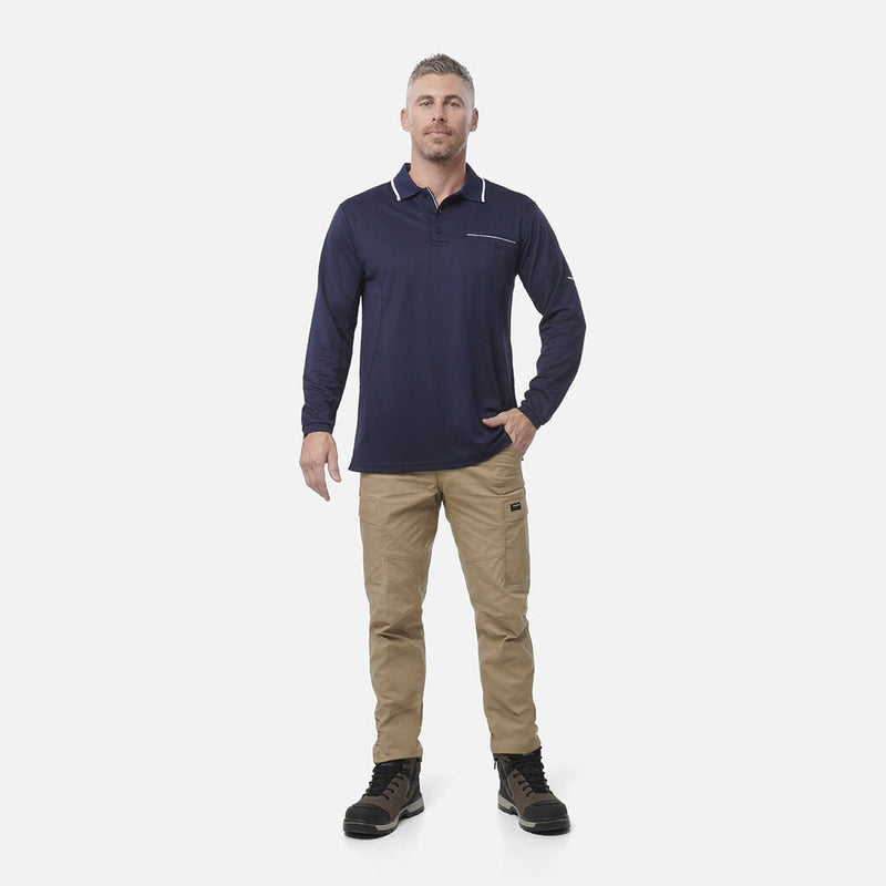 King Gee K69790 Workcool Long Sleeve Polo Shirt 4