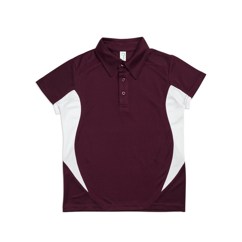 Maroon/White