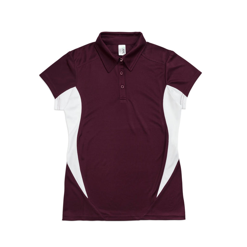 Maroon/White