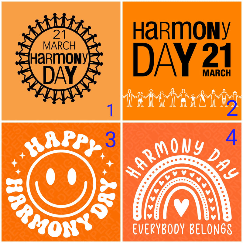 Orange Tees for Harmony Day - PRINTED