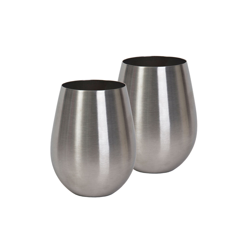 Gear For Life POSSWG Stemless Stainless Steel Wine Glass Set – product photo