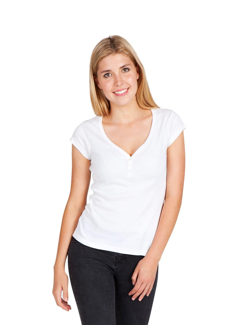 RAMO T107LD Henley Tee Ladies