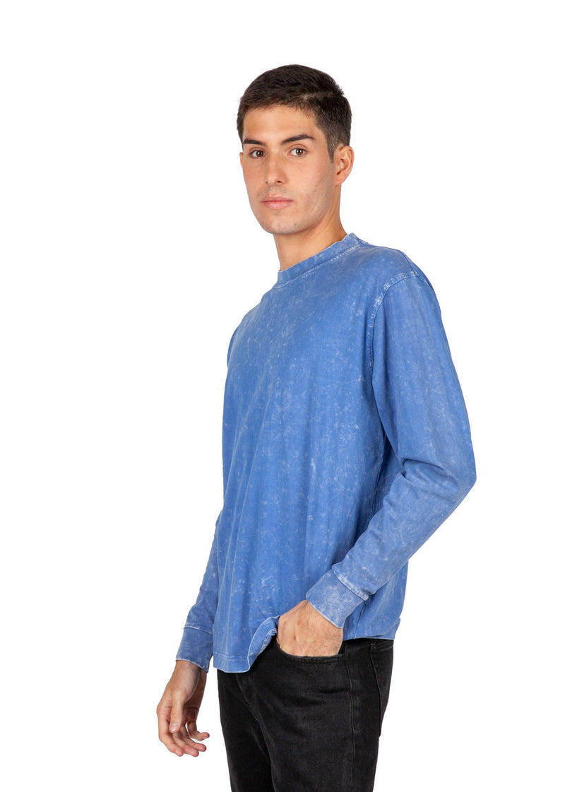 RAMO T227LS Stone Wash Long Sleeve Tee Unisex (4XL - 5XL)