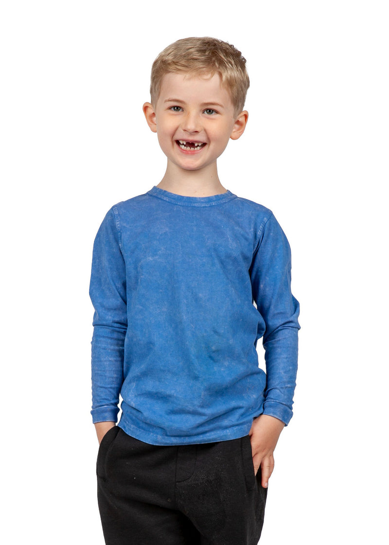 RAMO T228KS Stone Wash Long Sleeve Tee Kids