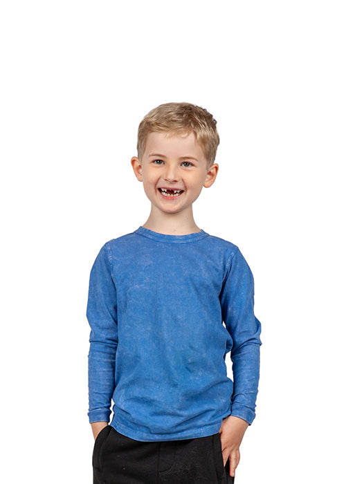 RAMO T228KS Stone Wash Long Sleeve Tee Kids
