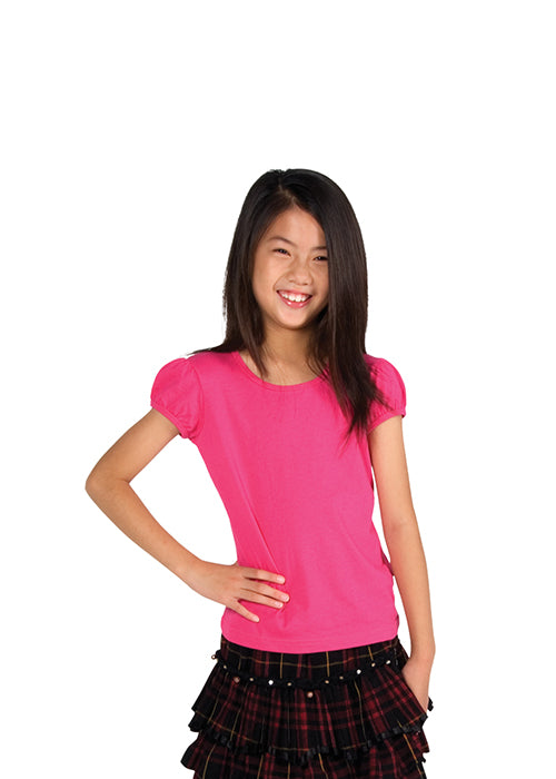 RAMO T301GL Puff Sleeve Tee Girls