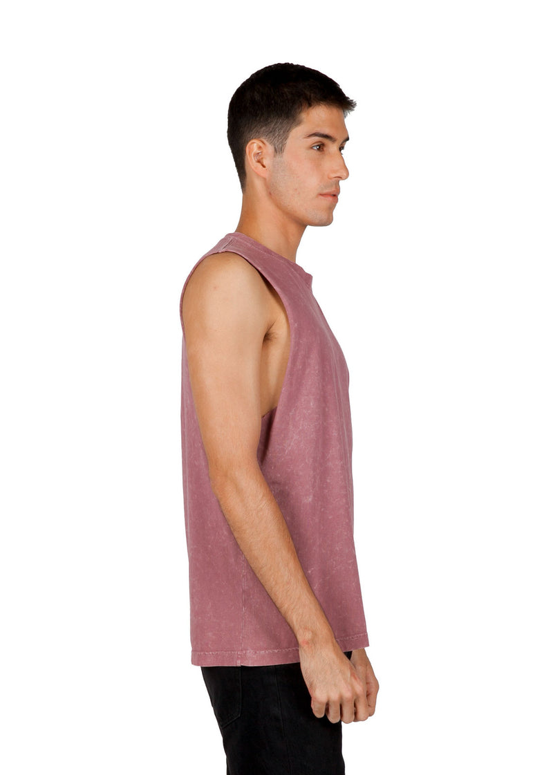 RAMO T406MS Stone Wash Tank Mens (4XL - 5XL)