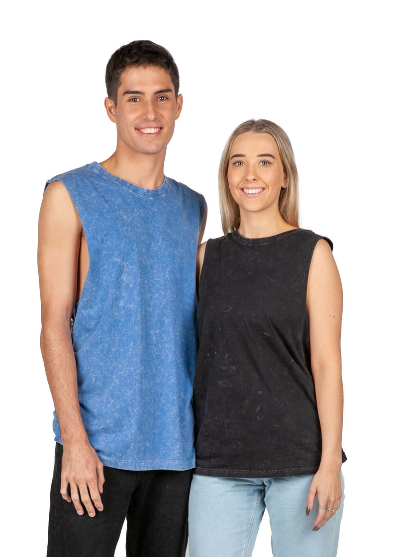 RAMO T406MS Stone Wash Tank Mens (XS - 3XL)