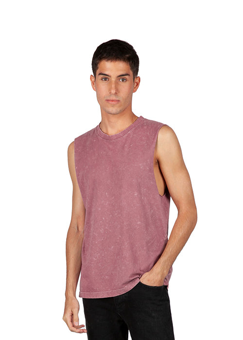 RAMO T406MS Stone Wash Tank Mens (4XL - 5XL)