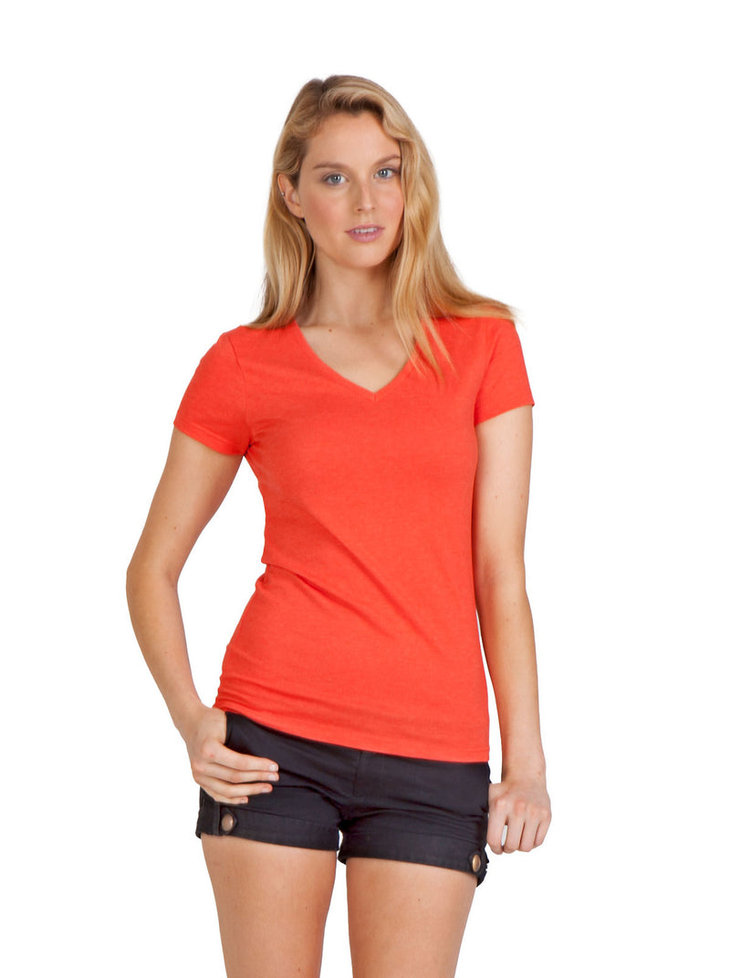 RAMO T903LD Marl V-Neck Tee Ladies