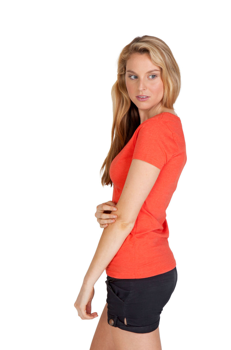 RAMO T903LD Marl V-Neck Tee Ladies
