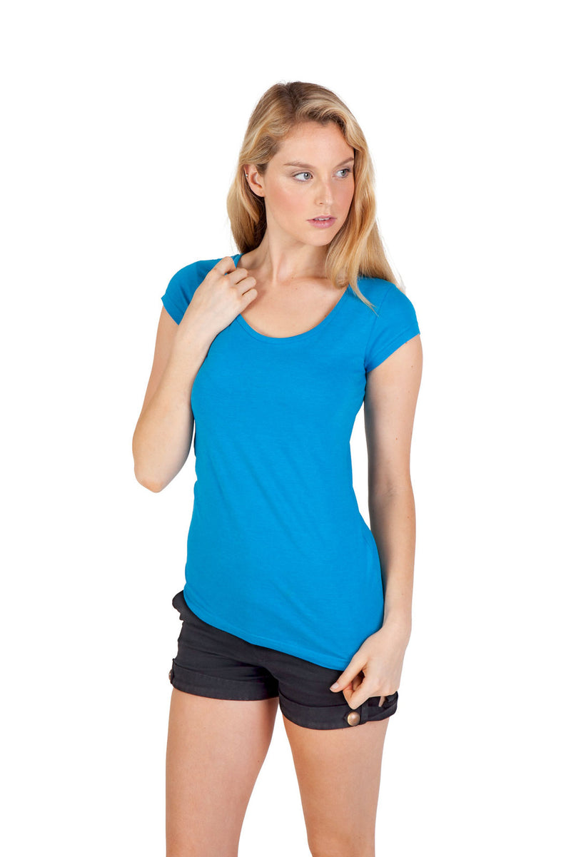 RAMO T938LD Marl Scoop Neck Tee Ladies