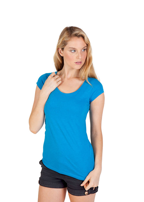 RAMO T938LD Marl Scoop Neck Tee Ladies