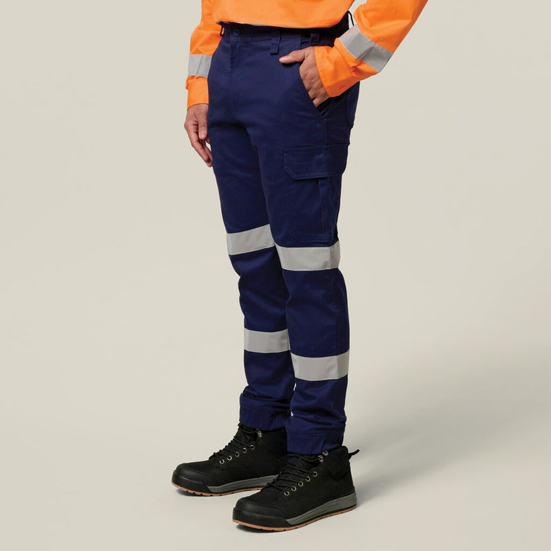 Hard Yakka Cargo Cuffed Pant with Tape