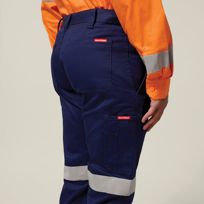 Hard Yakka Cargo Cuffed Pant with Tape